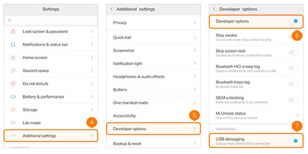 XiaomiでUSBデバッグモードを有効にする方法