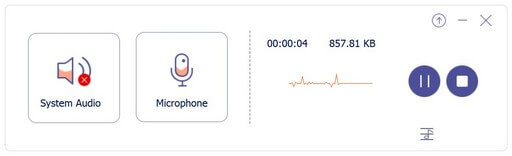 音声を録音し始める