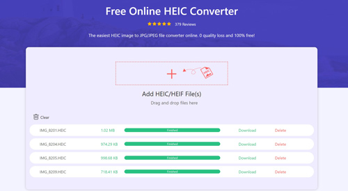 Convert Download Converted JPEG Files