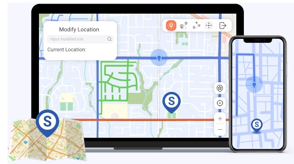 iPhone用位置偽装装置 iPhone GPS 偽装: iPhoneの位置情報を変更、偽装します