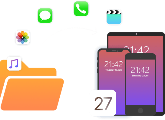 新しいiPhone/iPad/iPodにデータを復元