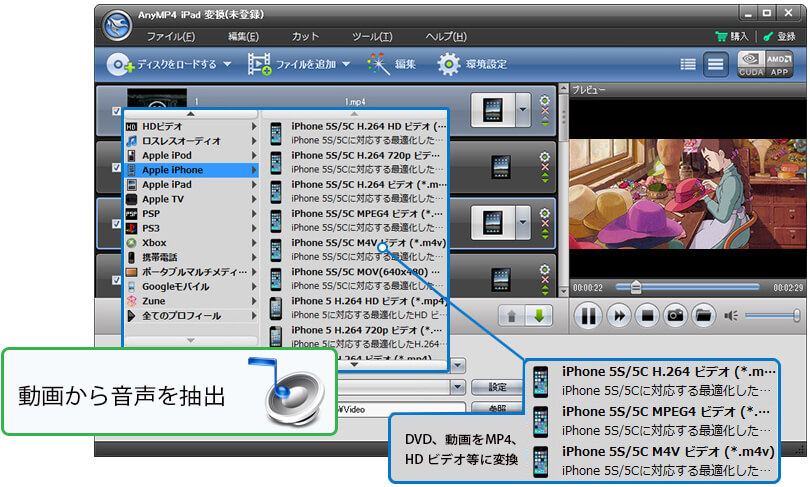 DVDをiPad、iPad air、iPad miniなどの全てのiPadデバイスに変換