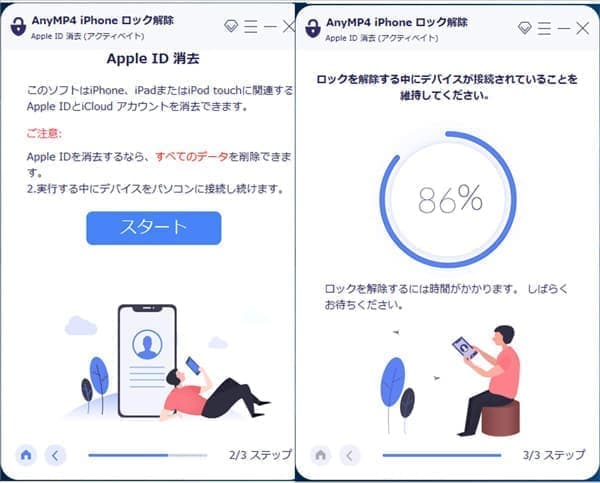 Apple IDを削除