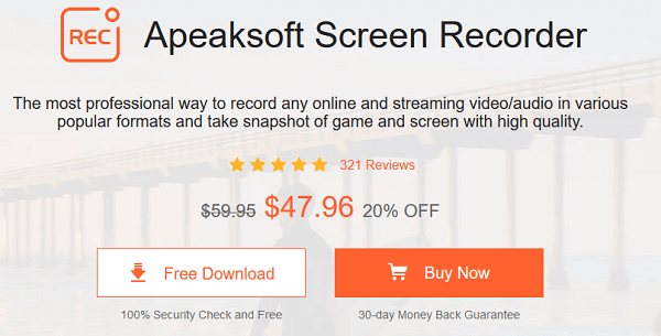 apeaksoft screen recorder 1.1.6 softpedia apeaksoft screen recorder 1.1.6 softpedia