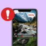iPhone MOV 再生できない