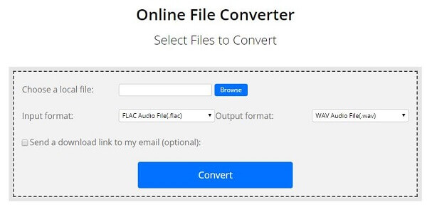 FLAC WAV 変換サイト - Online File Converter