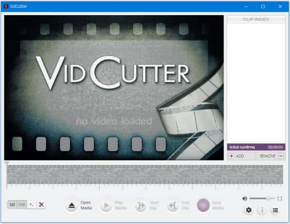 VidCutterで動画をカット